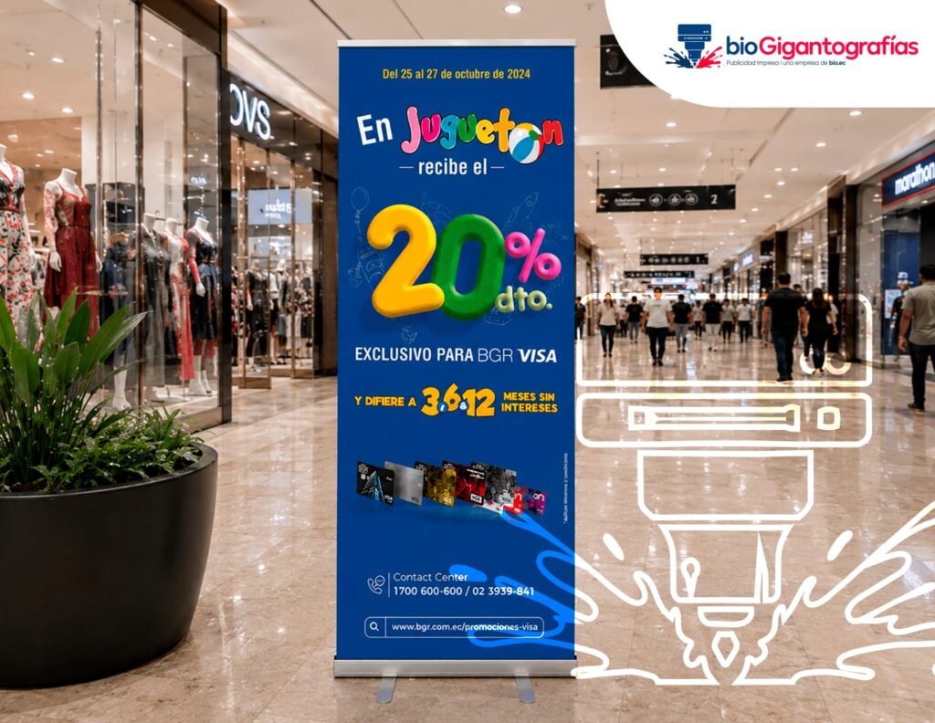 roll ups publicitarios Quito para eventos y puntos de venta